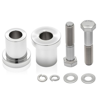 Chrome CNC Solid Billet Handlebar Riser Bushings for Harley Touring 1983-2022