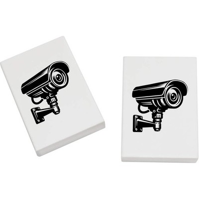 2 x 45 mm ''Überwachungskamera'' Radiergummis / Gummis (ER00044879)