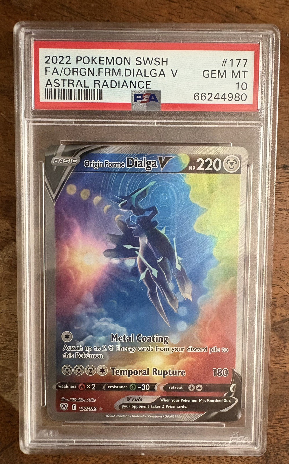 Origin Forme Dialga V, Astral Radiance (177/189) PSA 10