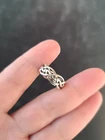 925 Sterling Silver Celtic Knot Band Ring Size US 4.5 Vintage