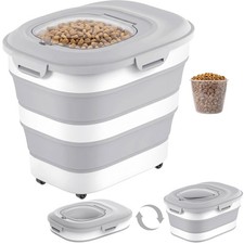 Dog Food Storage Container With Wheels, BPA F...