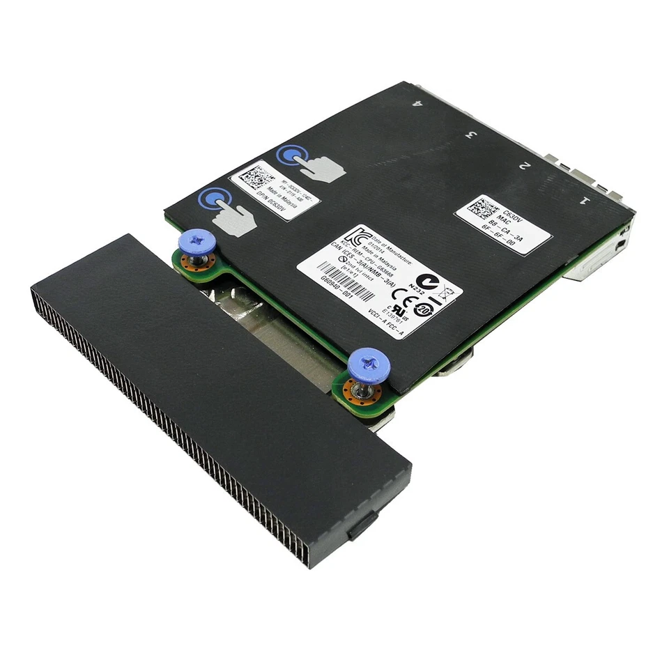 Tarjeta hija de red Dell Intel I350/X520 cuatro puertos 2x10 GbE + 2x1 GbE 0C63DV Foto 3 de 3