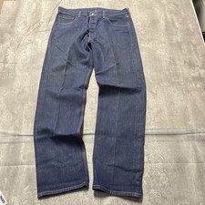 Levi s 501 Men s Jeans 36x34 Tag Blue Dark Wash Denim Zip Fly Straight