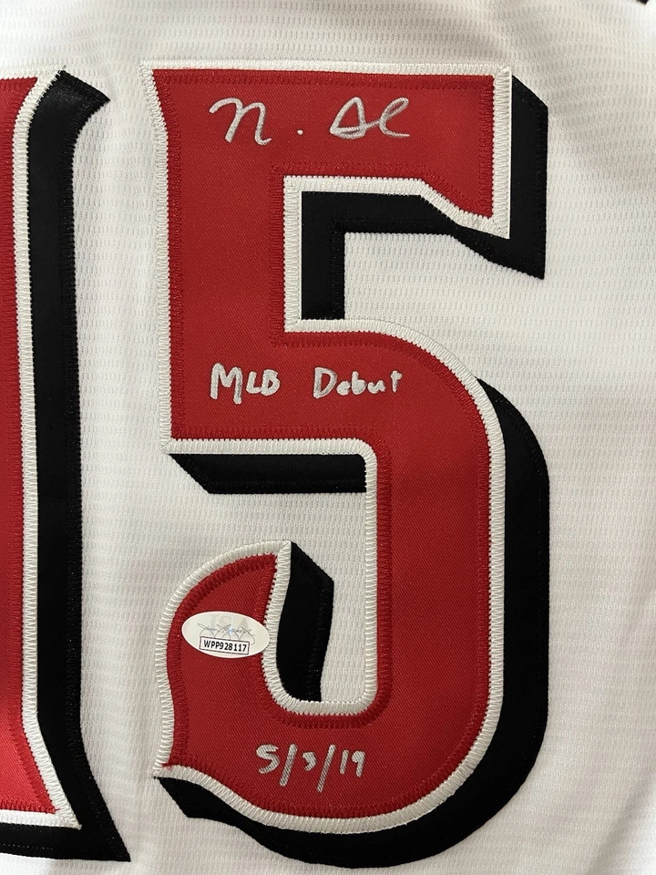 Nick Senzel Signed Cincinnati Reds Authentic Jersey MLB Debut Inscribed JSA COA - Image 3 of 4