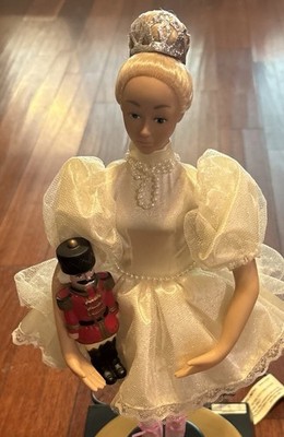 Holiday Creations Ballerina Nutcracker Suite 1998 Musical Rotates Tested Working