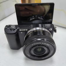 Sony Alpha a5000 Mirrorless Digital Camera with 16-50mm Lens Black 90 New