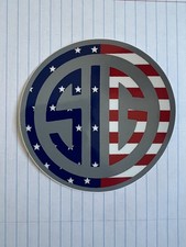Sig Sauer Logo Usa Flag Sticker 4 Free Shipping