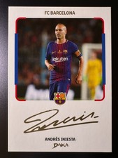 2025 Daka FC Barcelona Team Set Soccer Printed Autograph - Andres Iniesta No.2