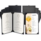 WeChef 8.5x14" Menu Covers Holders 5 Pcs 1 View & 5 Pcs 2 View kit PU Leather — photo 1