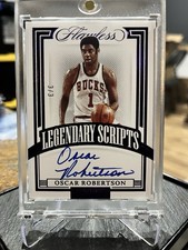 Panini Flawless Legendary Scripts Oscar Robertson Amethyst Auto /3 Bucks 2021-22