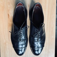 Allen Edmonds Park Avenue Cap-Toe Oxfords Men’s 9.5 D Black Made in USA