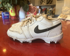 Nike Air Jordan Youth Baseball Softball Cleats White Black Athletic Sports Shoes