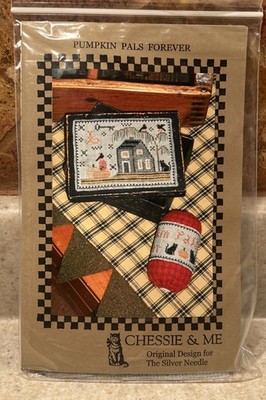 Chessie and Me Pumpkin Pals Forever Cross Stitch Kit.