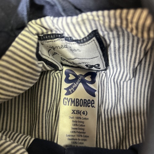 Gymboree Girls Navy Blue Spring Fall Lined Button Up Jacket Size XS 4 ...