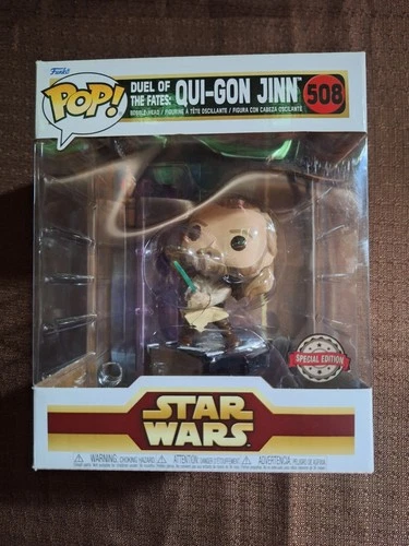 Funko Pop! Vinyl: Star Wars Duel of the Fates Qui-Gon Jinn #508 Special Edition