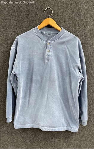Vintage 90s McIntosh & Seymour Heavy Cotton Soccer Gear Rugby Henley Shirt Sz L