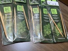Clover Takumi Bamboo Circular Knitting Needles. Set of 5