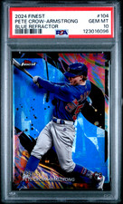 Pete Crow Armstrong 2024 Topps Finest Blue Refractor /150 PSA 10 GEM MT RC Cubs
