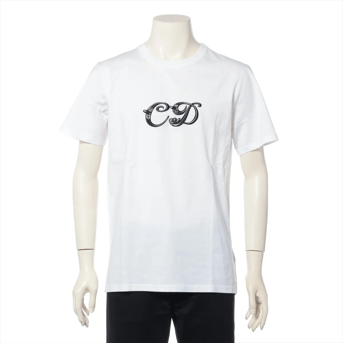 Dior x Kenny Scharf Cotton T-shirt L Men's White x black  193J697A0677 CD logo e