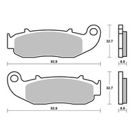 Fantic Motor Caballero Motard 125 Ps BremsbeläGe Sbs Hf 2010-2012