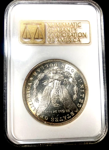 1885 MORGAN DOLLAR VERY PQ* OLD NGC MS64 RARE GEN 3  HOLDER