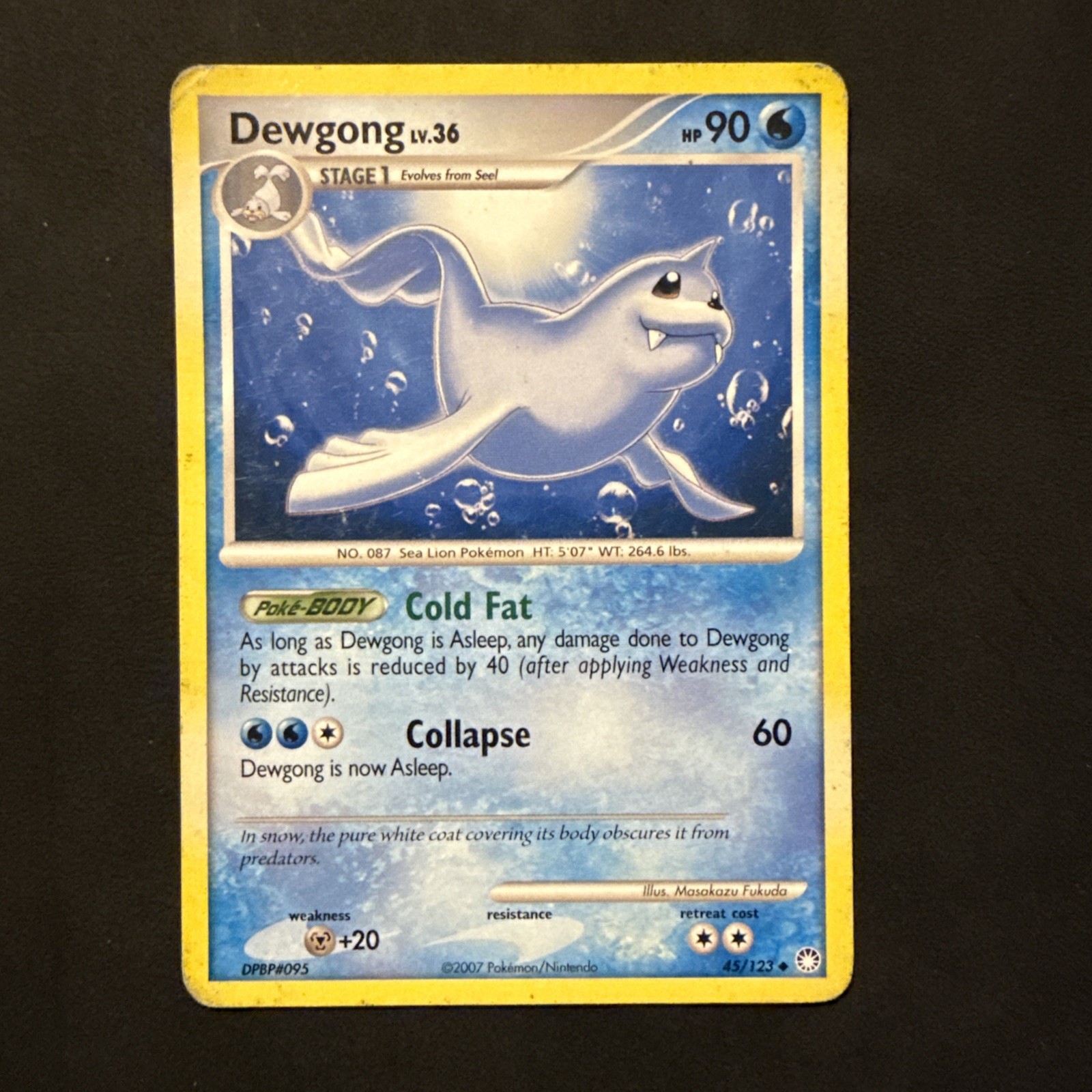 Dewgong 45/123 Mysterious Treasures Regular