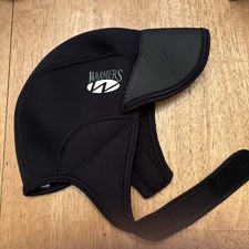 Neoprene Wetsuit Warmers Hood Brim and Chin Strap Black Nautical Diving Unisex