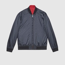 NEW Gucci Reversible GG Nylon Bomber Jacket