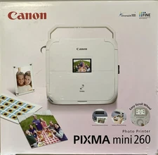 Canon Pixma Mini 260 White Portable Digital Photo Inkjet Printer
