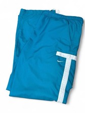 Vintage Nike Blue Teal Track Pants Sweatpants Size L 90s