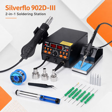 780W Soldering Iron Station Digital Hot Air Gun Desoldering Rework Station Kit