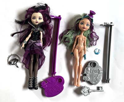 Ever After High Raven Queen & Madeline Hatter Lot of Two Dolls!
