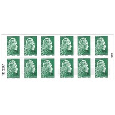 Saint Pierre et Miquelon carnet de 12 timbres Marianne l'engagée C1315.