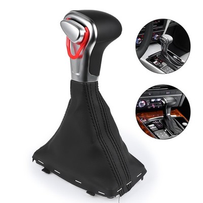 LHD Automatic Gear Shift Knob Lever Gaiter Boot For Audi A4 Quattro A5 A6 A7 Q5
