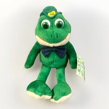Russ Berrie VTG Green Paddy Frog Plush 3483 Hang Tag 8" Leprechaun Bow Tie CL