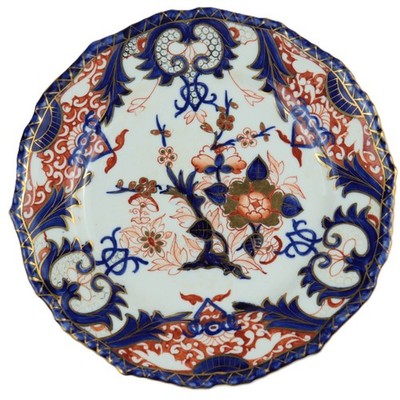 Antique Bloor Period Royal Crown Derby Gadroon Dessert Plate Early 1800s Kings
