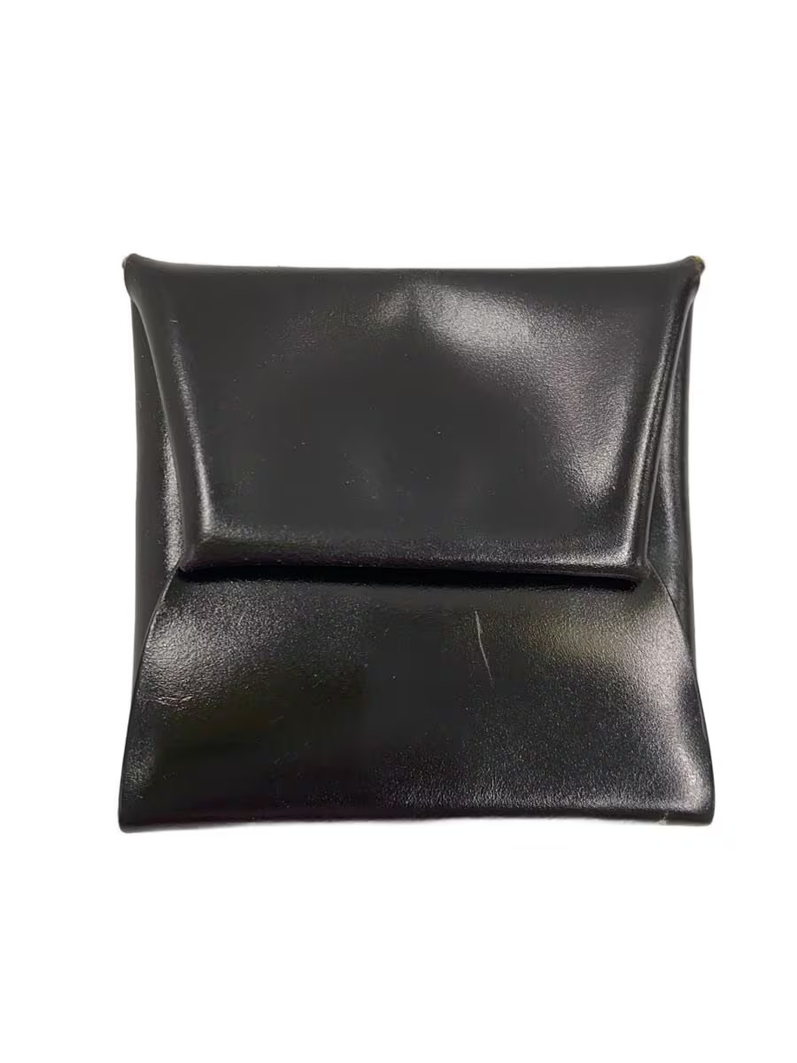 BRILLA per il gusto Coin Case, Horsehide Leather, Black, Plain, Men's