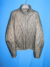 Patagonia XL Womens Nano Puff Pullover Jacket 1/4 Zip Insulated Puffer Dark Gray