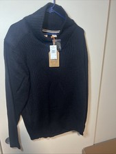 Original Weatherproof Vintage Sweater Men  s XL navy blue Knit Fishermans