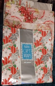 Assorted Chrismas Tissue Paper Vintage