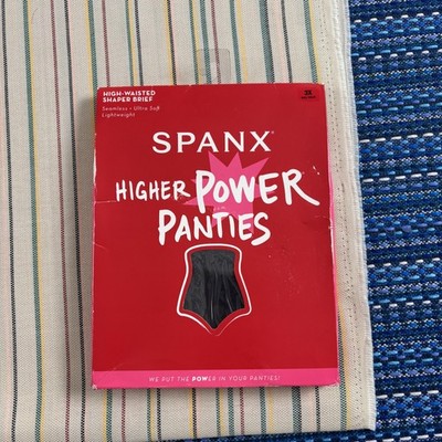 Spanx Higher Power Panties Womens 3X Black High Waisted Shaper Brief Seamless