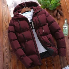 Men's Waterproof Winter Warm Coat Outdoor Ski Snow Hooded Jacket