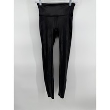 Spanx Faux Leather Leggings Black High Waist Slimming 2422 Small S