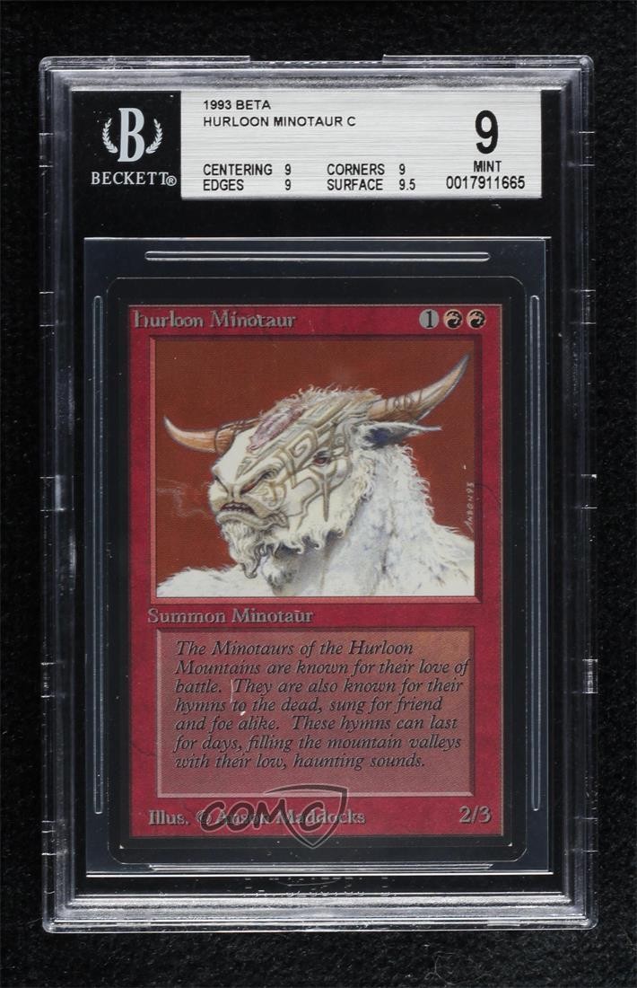 Hurloon Minotaur Magic: Limited Edition Beta BGS 9 MINT 1993