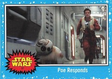 2017 Topps Reise zu Star Wars Die letzten Jedi Poe antwortet #97