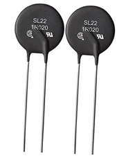 SL22 1R020 (Pack of 2) NTC THERMISTOR,ICL 1 OHM 20% 20A 22MM, (Also SG100, 