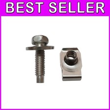 5/16"-18 Hex Bolts  U-nut Clips, 25 Sets, Stainless Steel