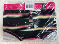 NWT TORRID Hipster Curve Womens Size 3 Rainbow Underwear Panties Black w Stripes