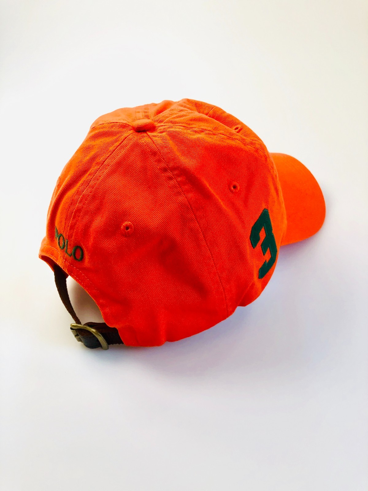 POLO RALPH LAUREN VINTAGE BIG PONY VINTAGE VELA ARANCIONE "SQ" 3 CAPPELLO NUOVO CON ETICHETTE