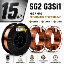 Schutzgas Schwei&szlig;draht SG2 Stahldraht  0,8 1,0 1,2 mm CO2 MAG 0,5-15kg D100-K300